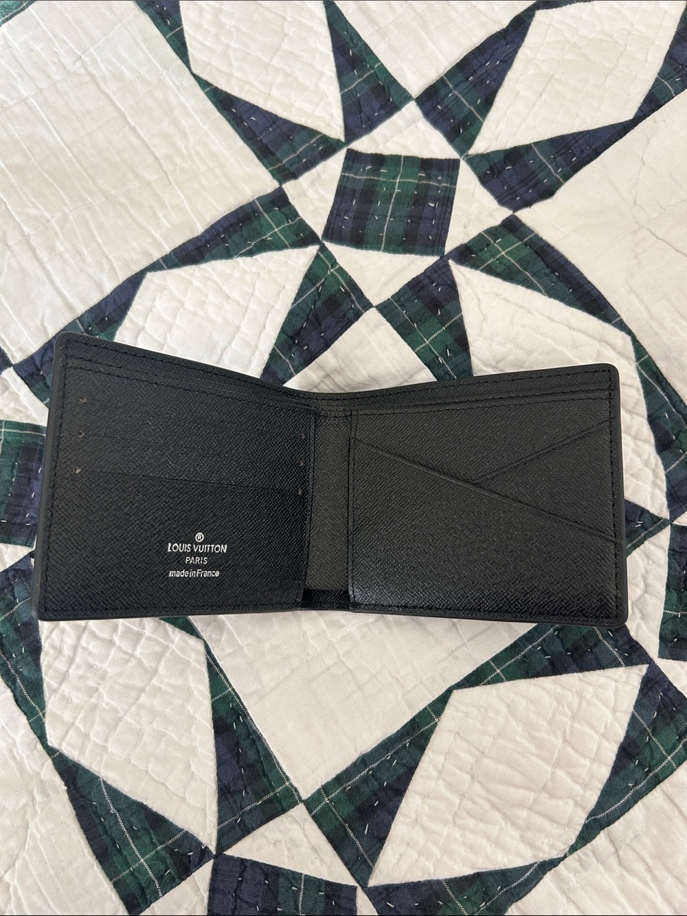 Louis Vuitton Black Monogram Eclipse Bi-Fold Card Holder Wallet - Picture 2 of 6